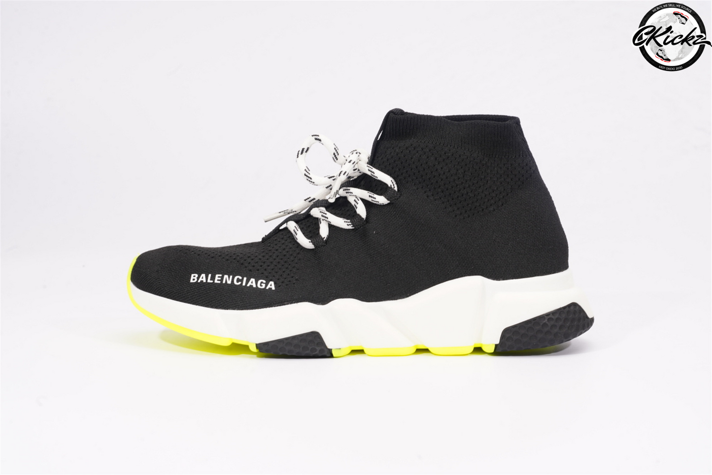 Balenci Speed Lace Up Black Yellow
