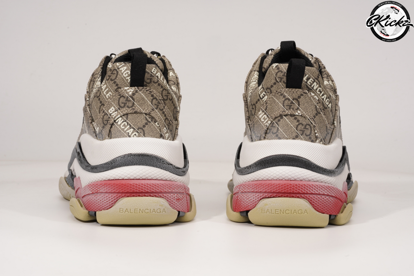 Gucci x Balenci The Hacker Project Triple S Beige