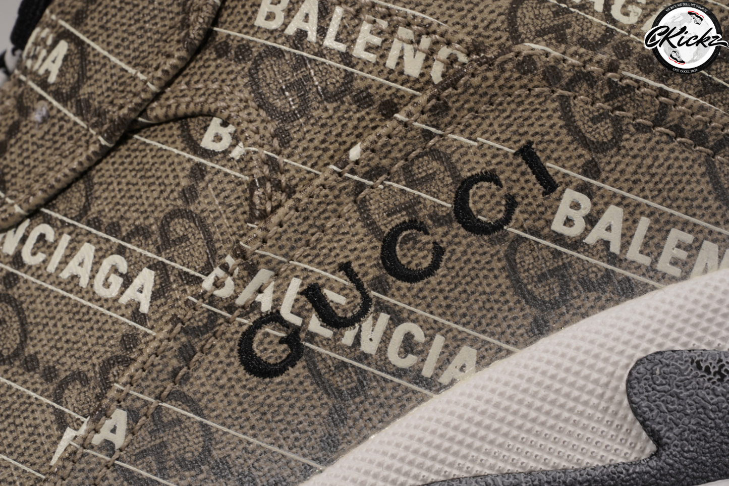 Gucci x Balenci The Hacker Project Triple S Beige