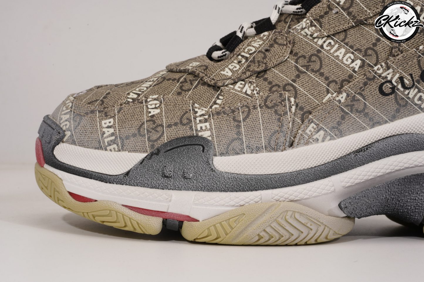 Gucci x Balenci The Hacker Project Triple S Beige