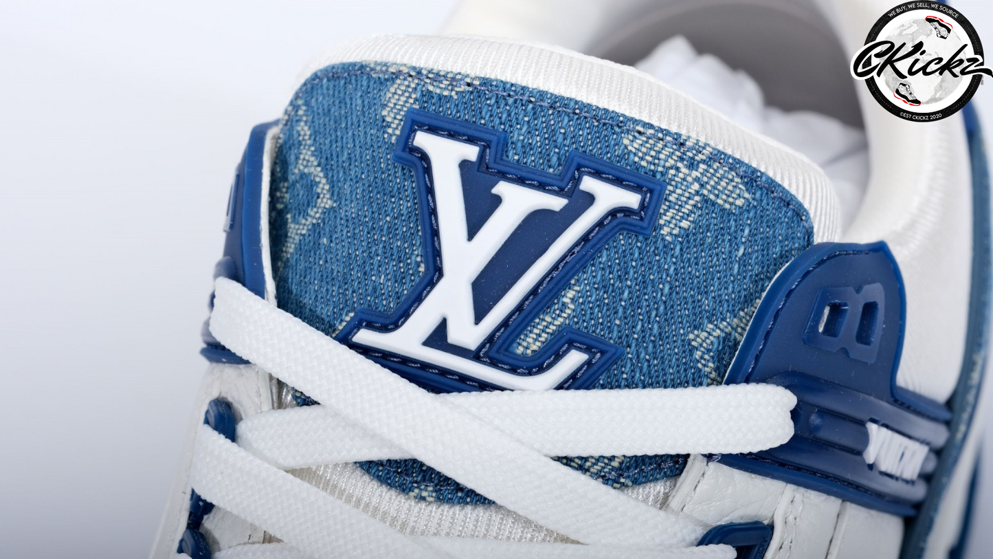 Two-Tone Denim White Trainers
