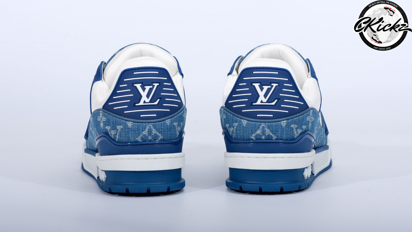 Two-Tone Denim White Trainers