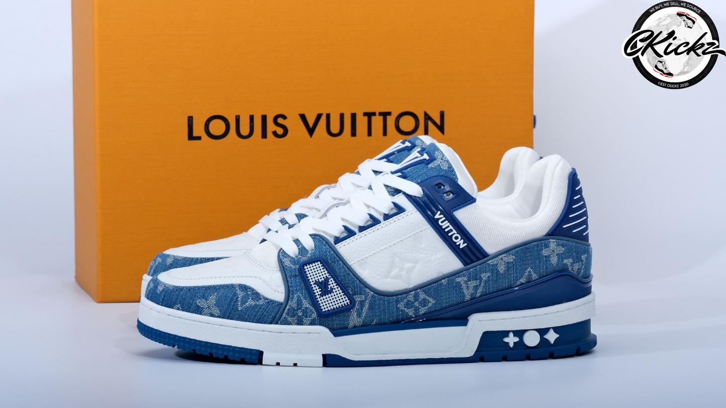 Two-Tone Denim White Trainers