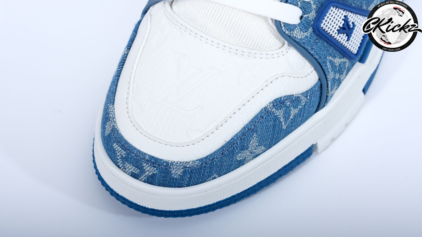 Two-Tone Denim White Trainers