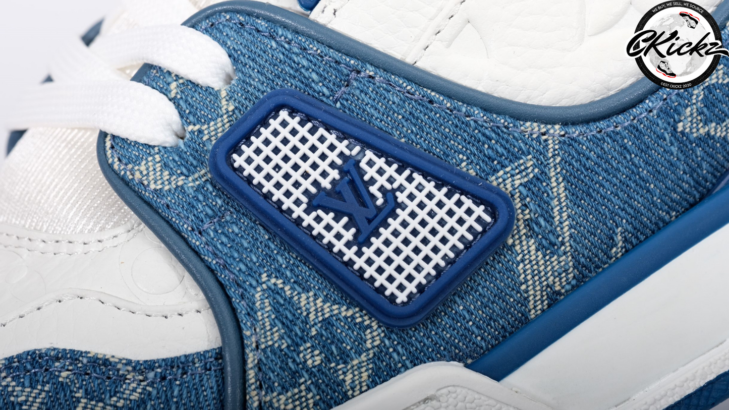 Two-Tone Denim White Trainers