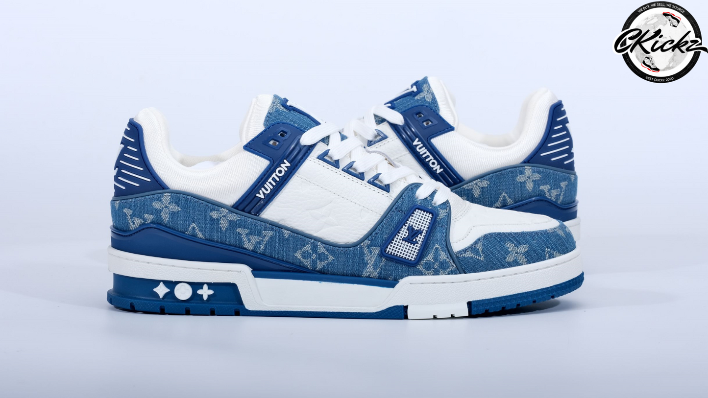 Two-Tone Denim White Trainers