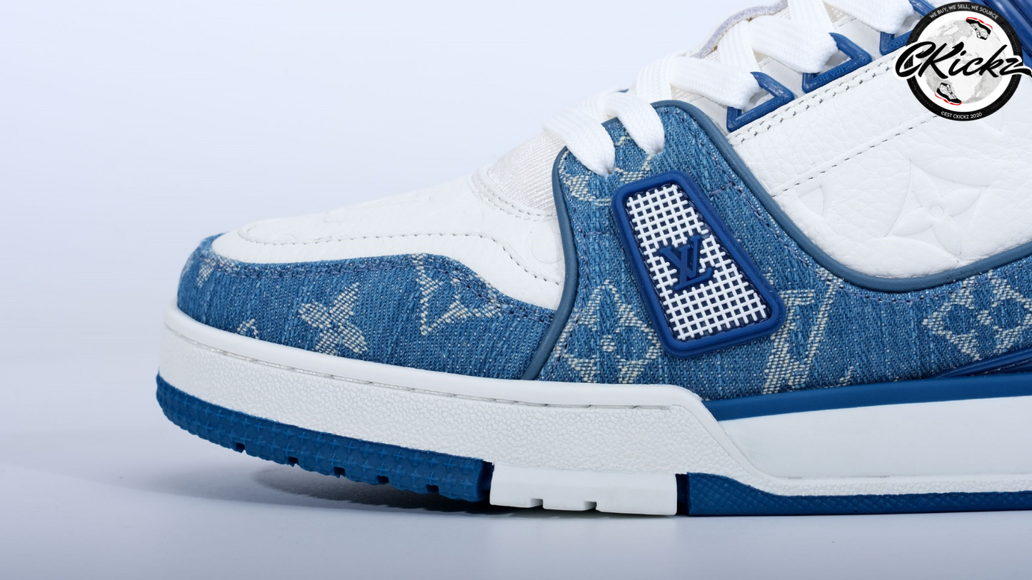 Two-Tone Denim White Trainers