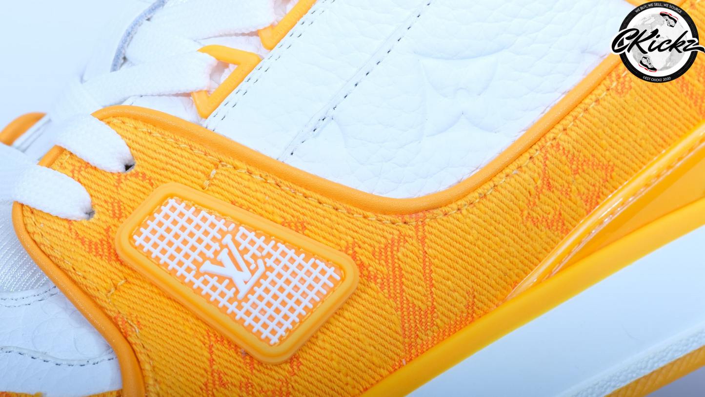 Two-Tone Yellow/White Trainers