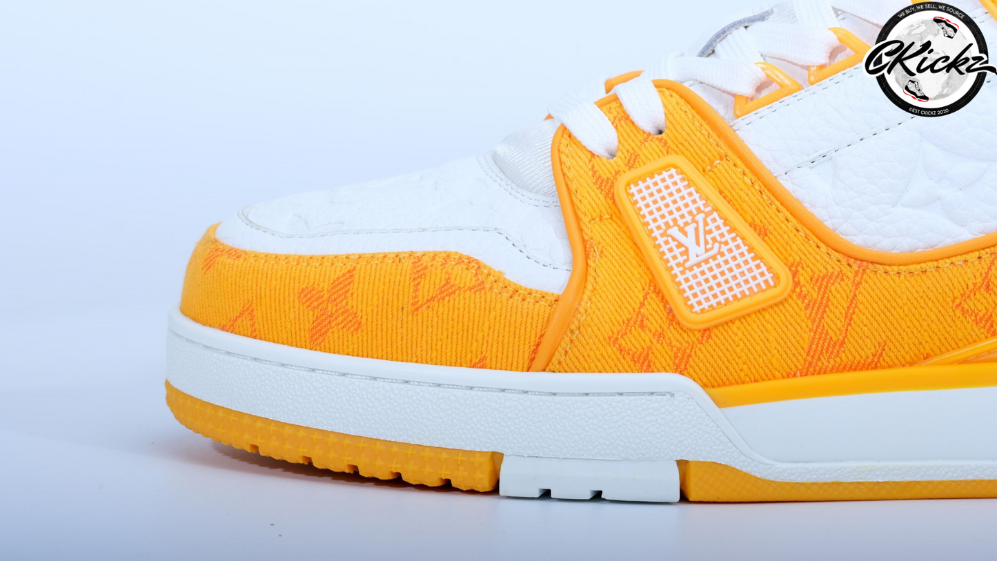 Two-Tone Yellow/White Trainers