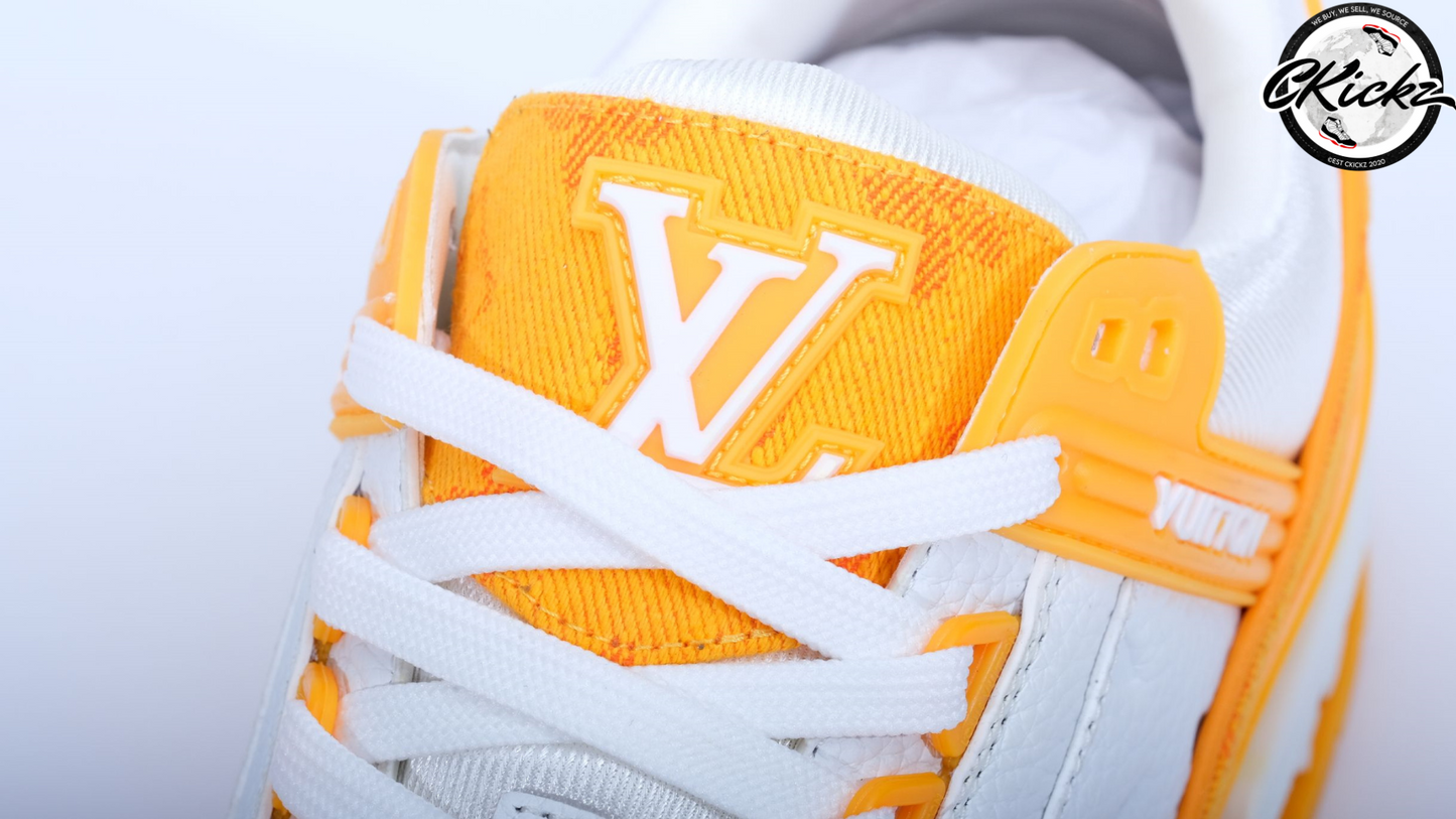 Two-Tone Yellow/White Trainers