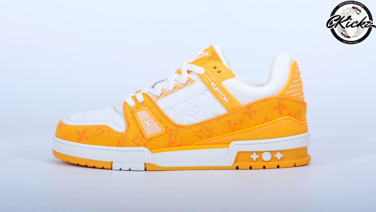 Two-Tone Yellow/White Trainers