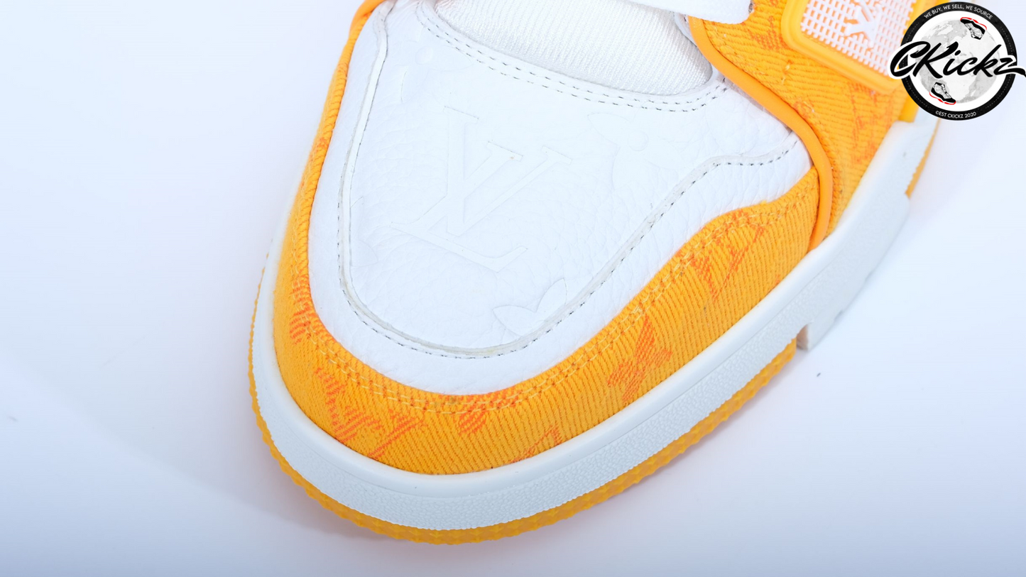 Two-Tone Yellow/White Trainers