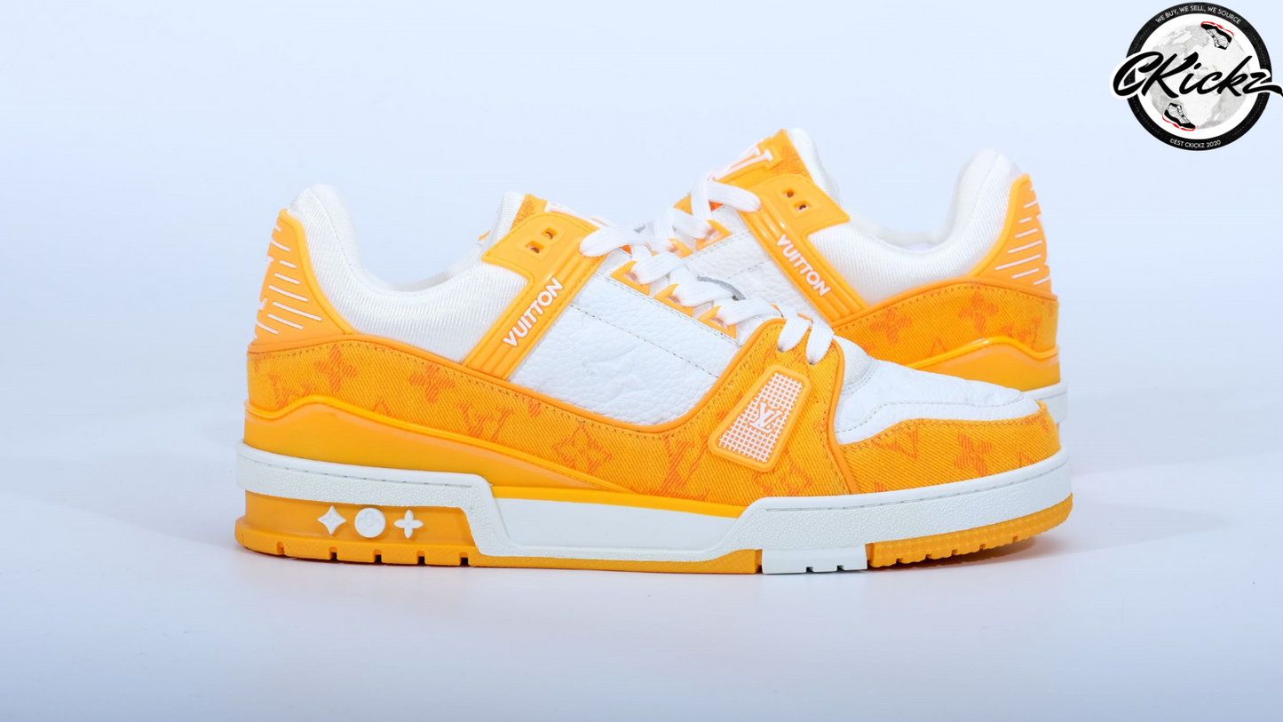 Two-Tone Yellow/White Trainers