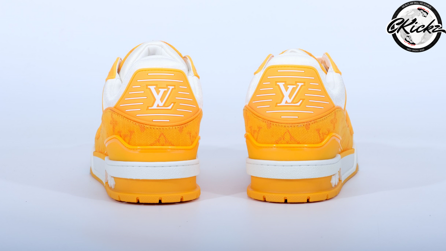 Two-Tone Yellow/White Trainers