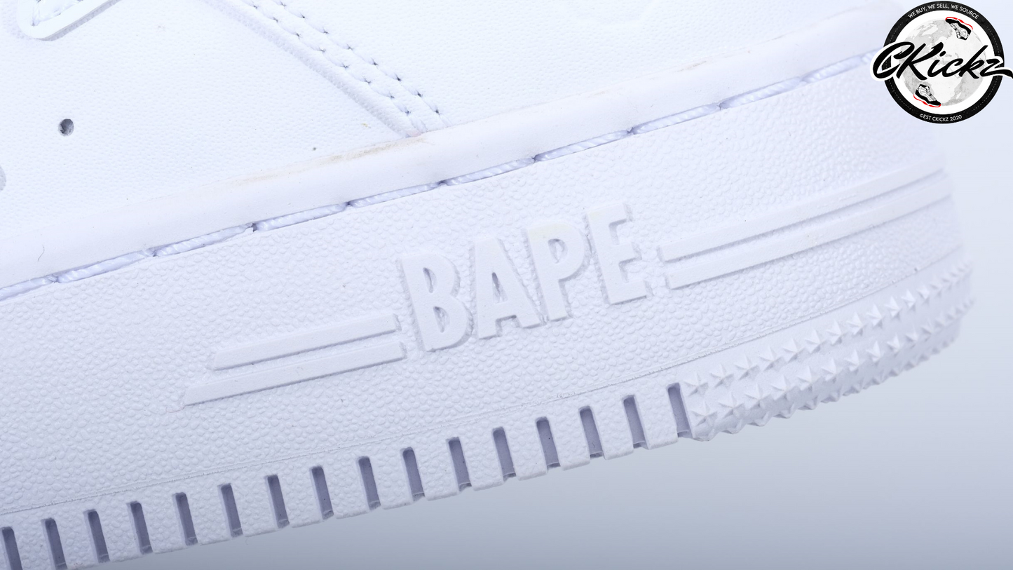Bape STA Low White