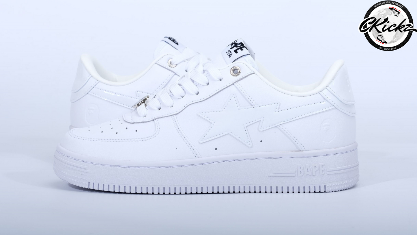 Bape STA Low White