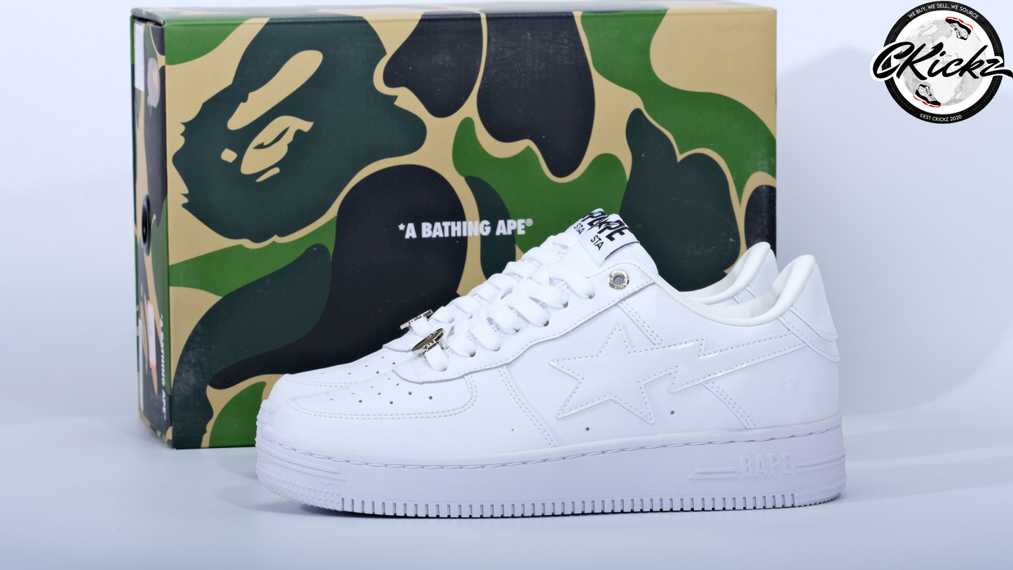 Bape STA Low White