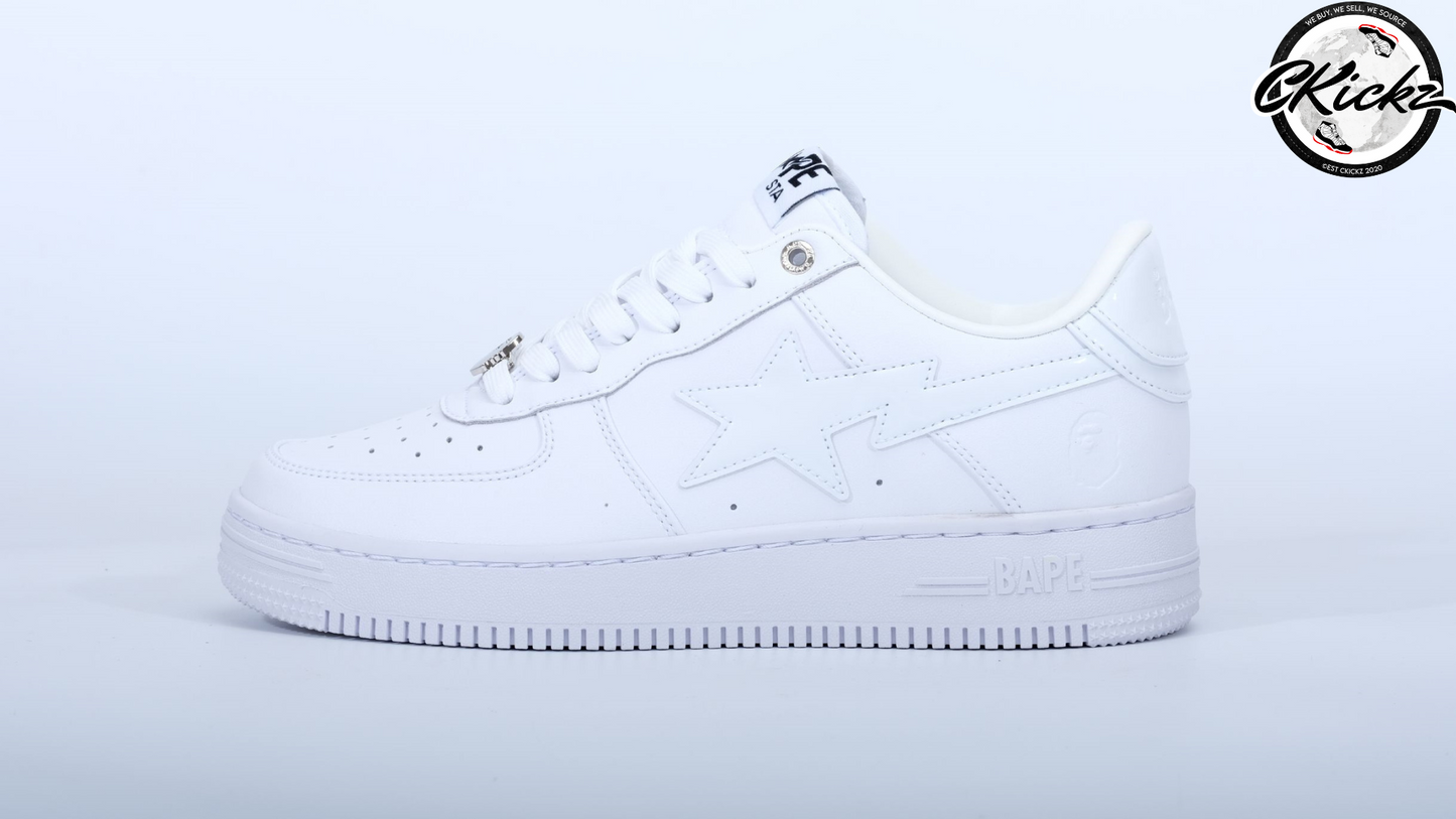 Bape STA Low White