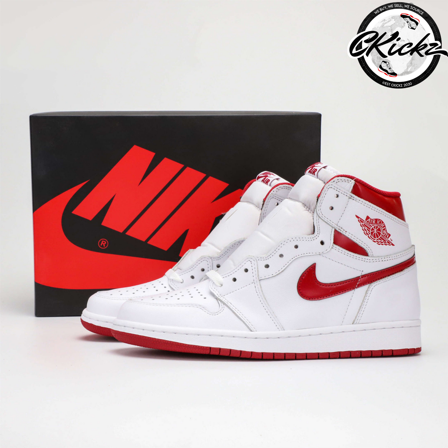 Retro Metallic Red Trainers