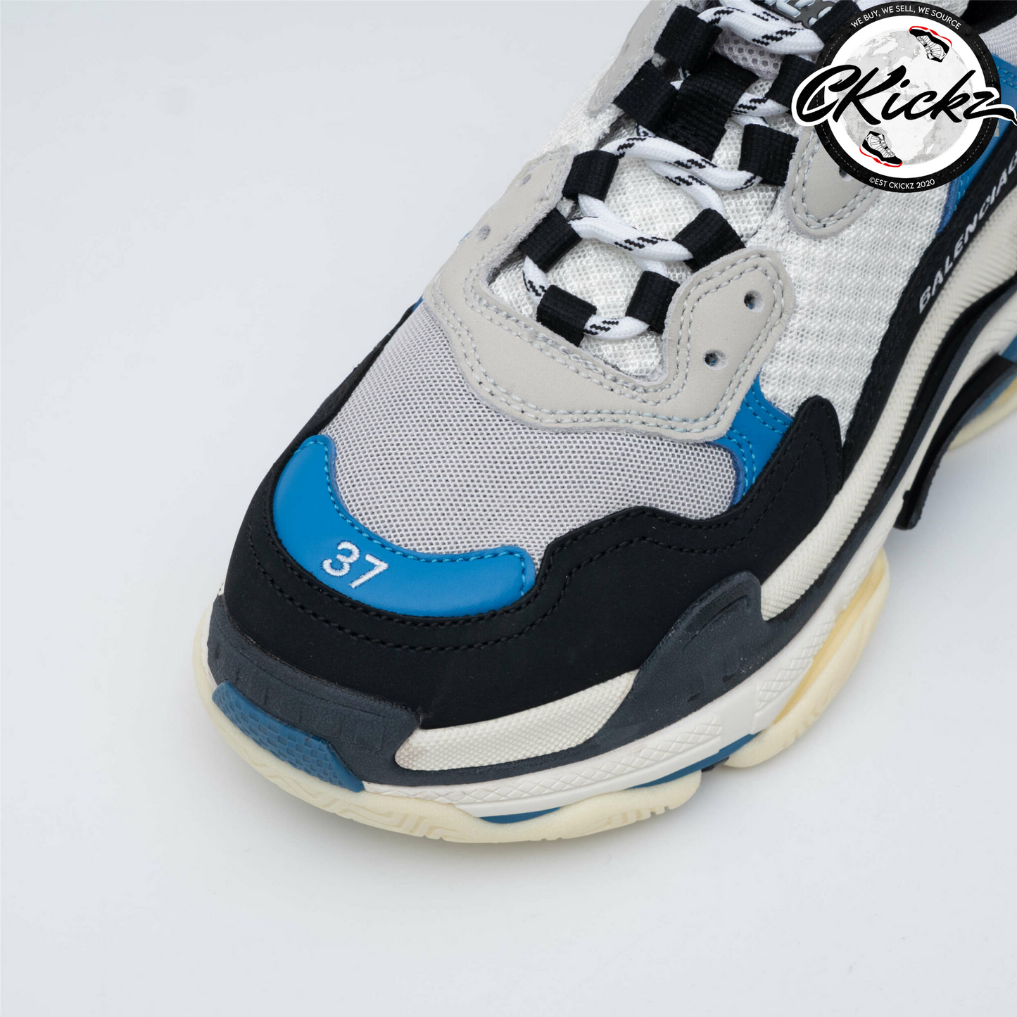 Balenci Triple S Black Blue