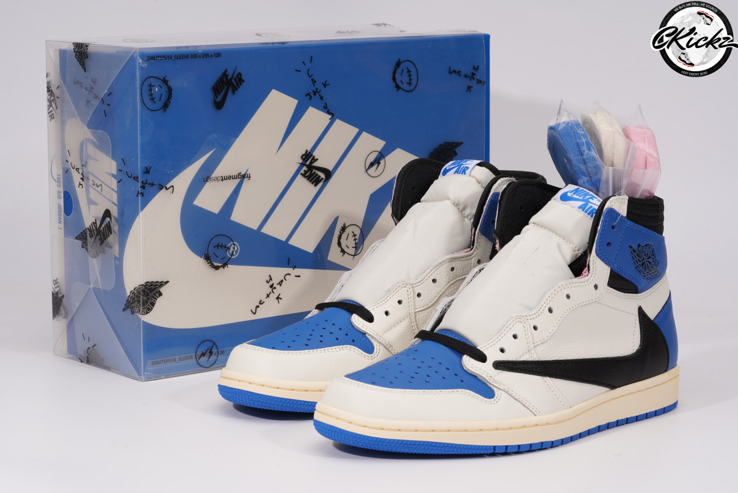 Retro Blue Panel Trainers