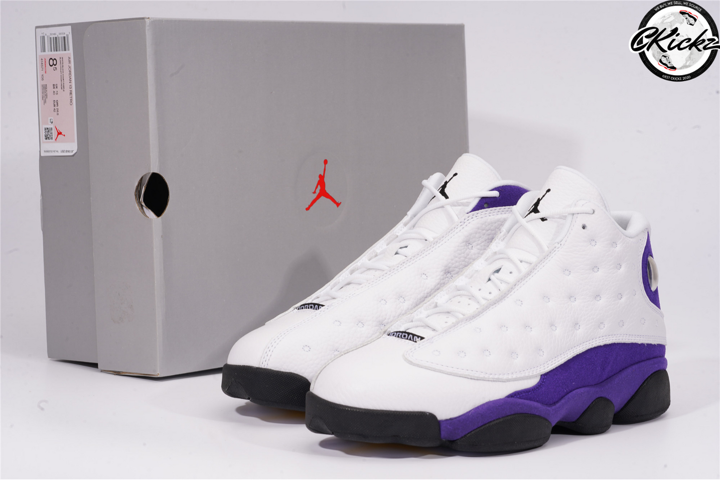 Retro Classic White/Purple Trainers