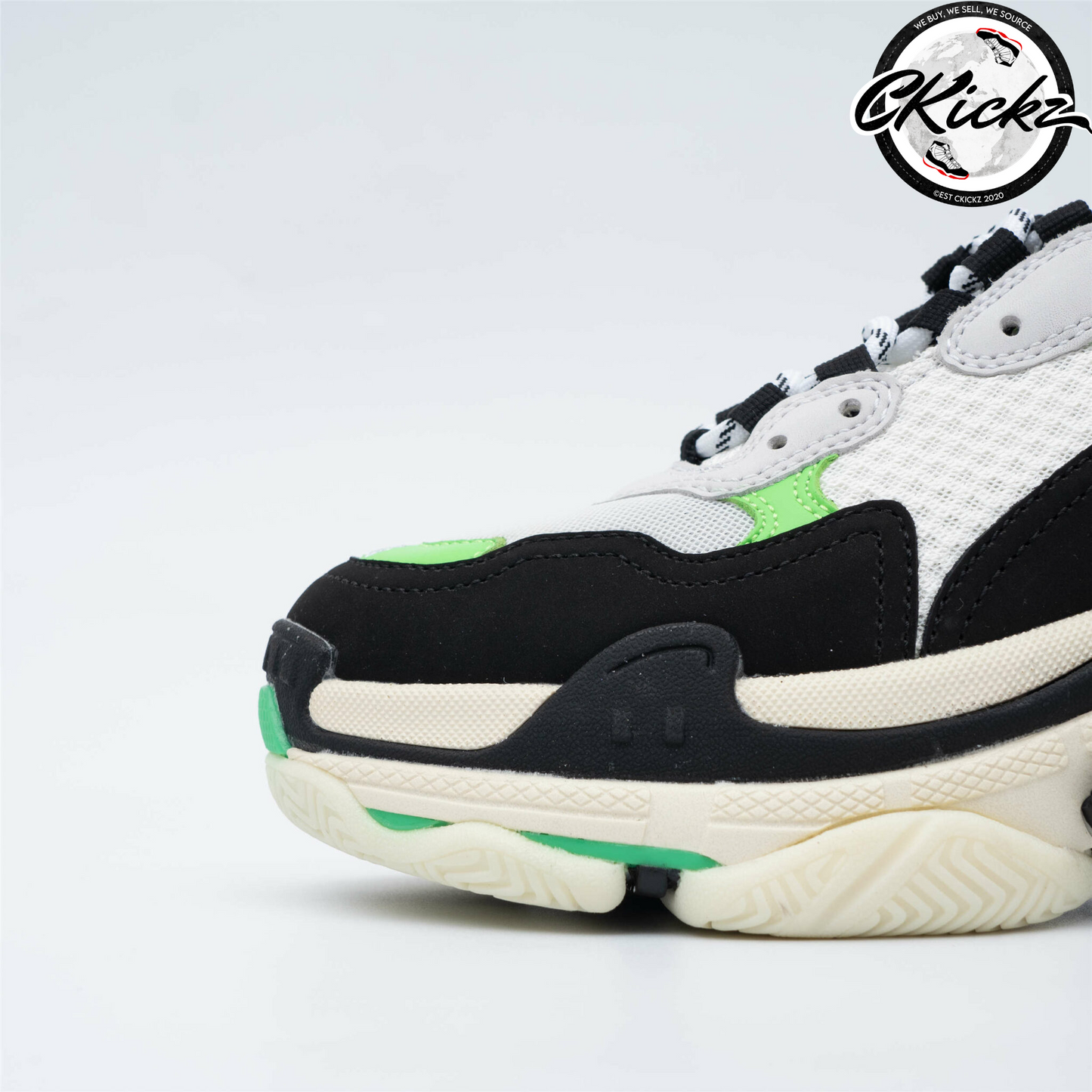 Balenci Triple S Green Black