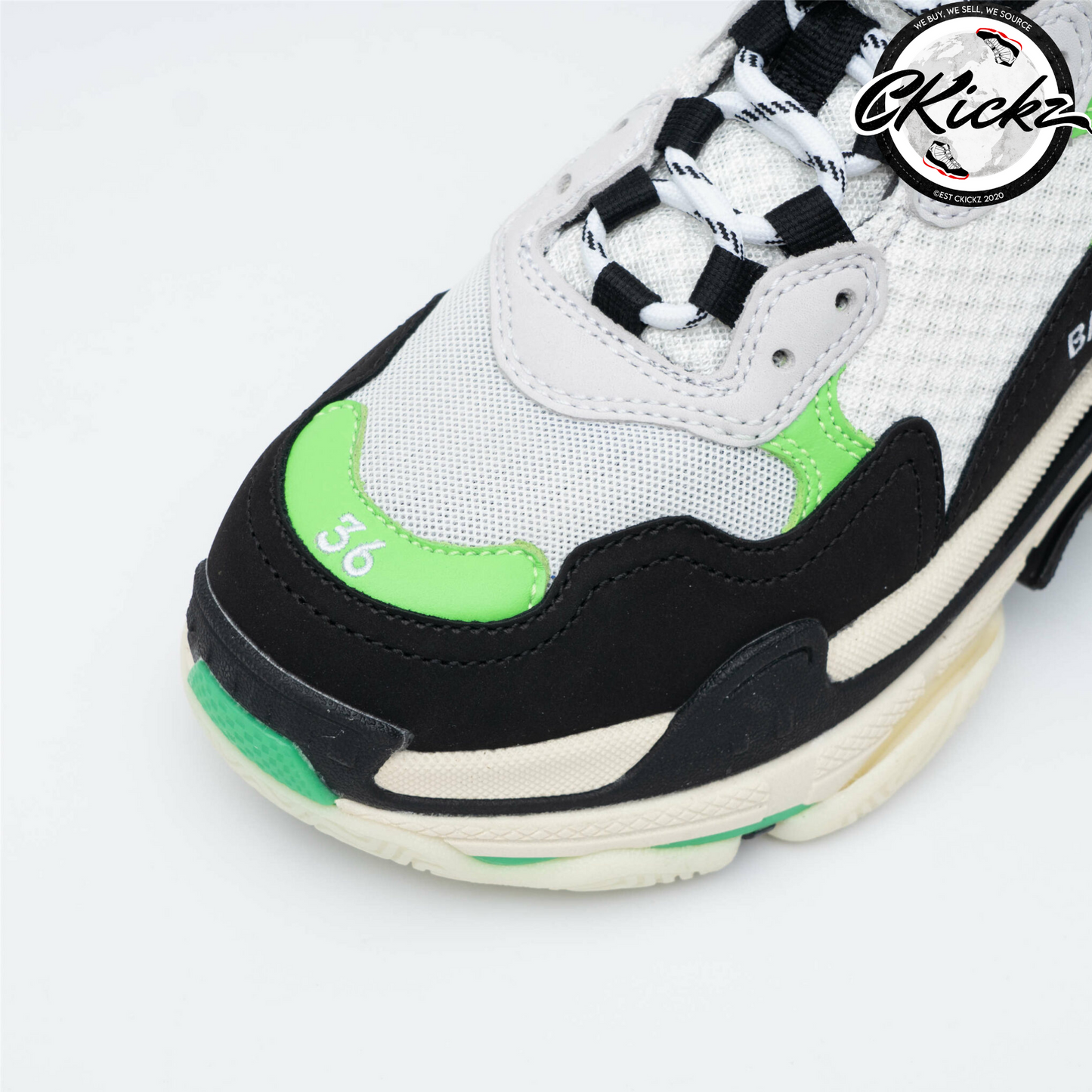 Balenci Triple S Green Black