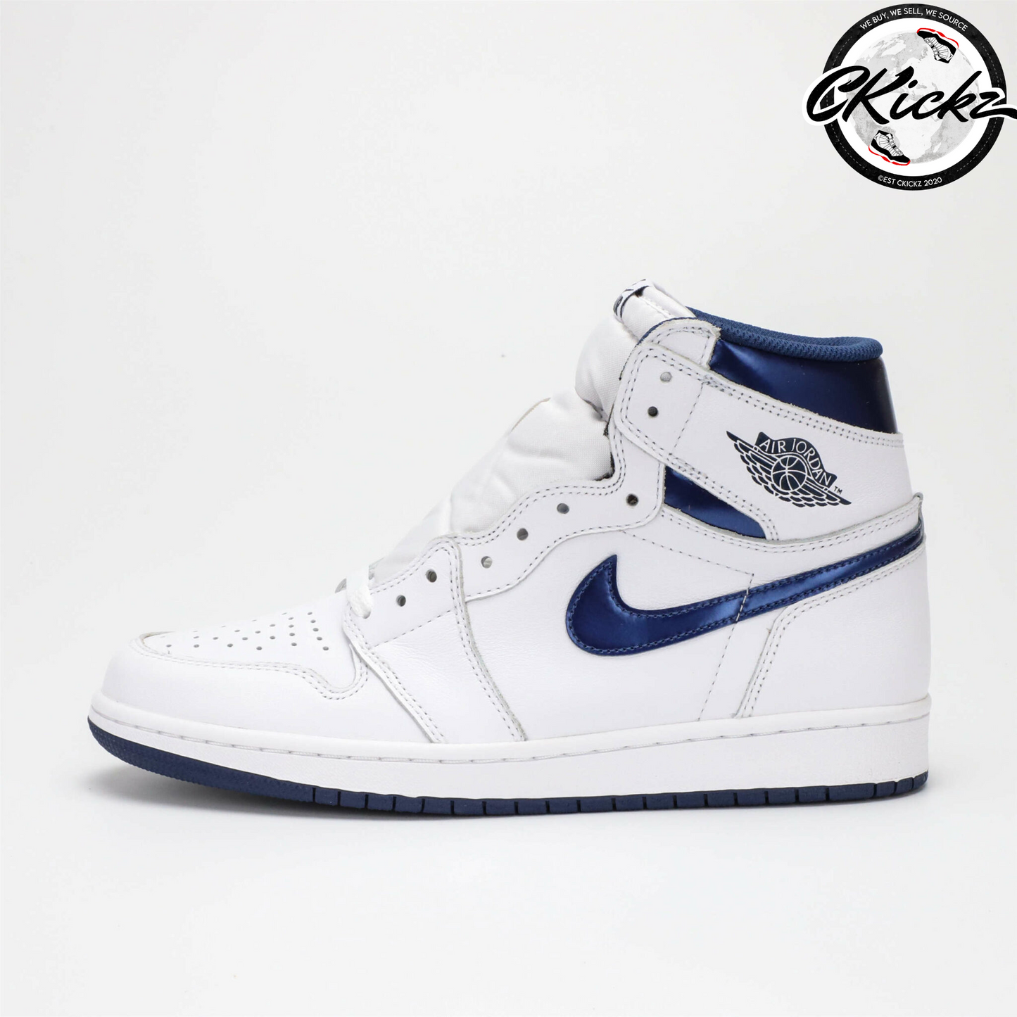 Retro OG Metallic Navy Trainers