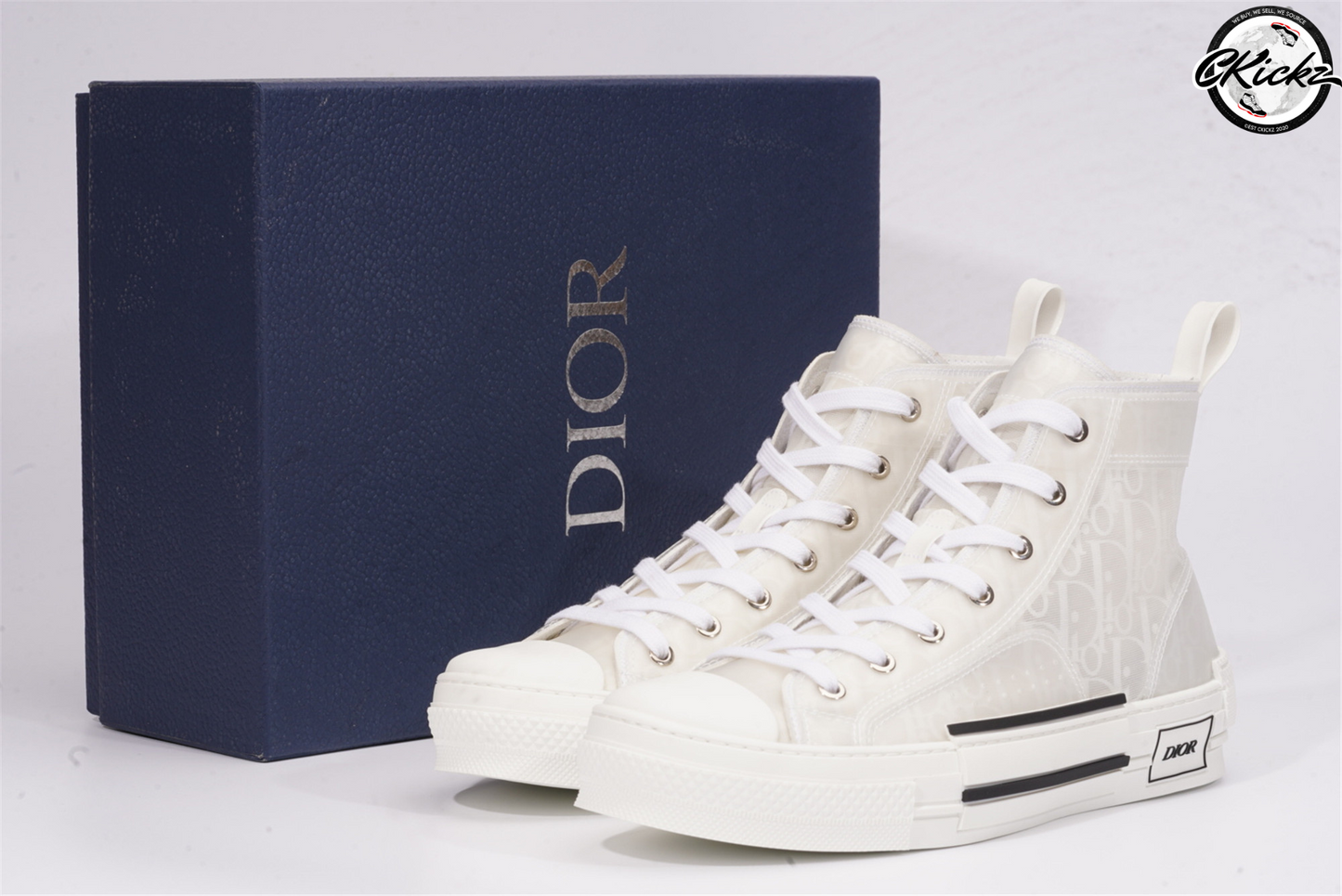Monochrome Print High-Top Trainer