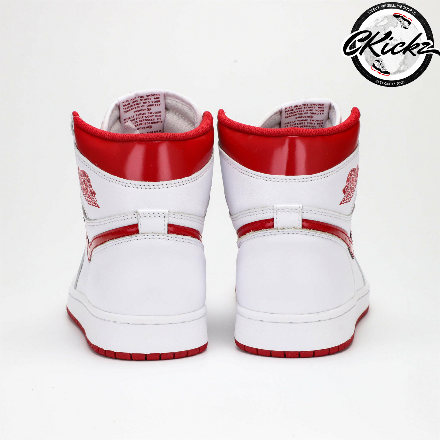 Retro Metallic Red Trainers