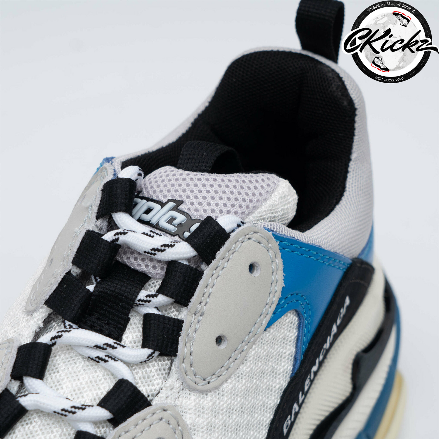 Balenci Triple S Black Blue
