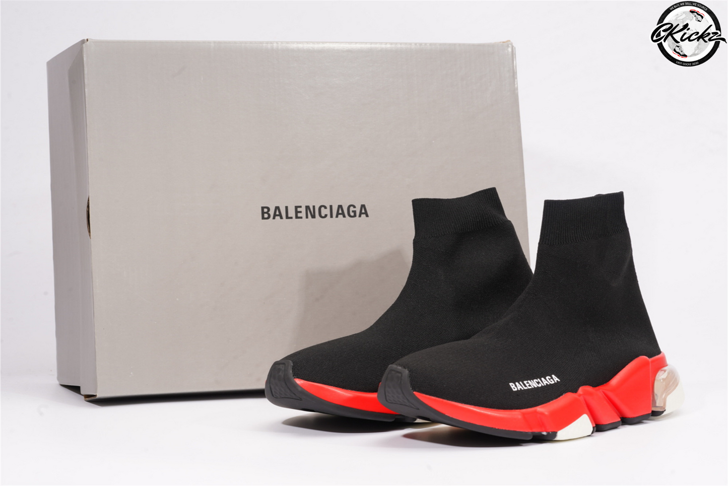 Balenci Speed Clear Sole Red