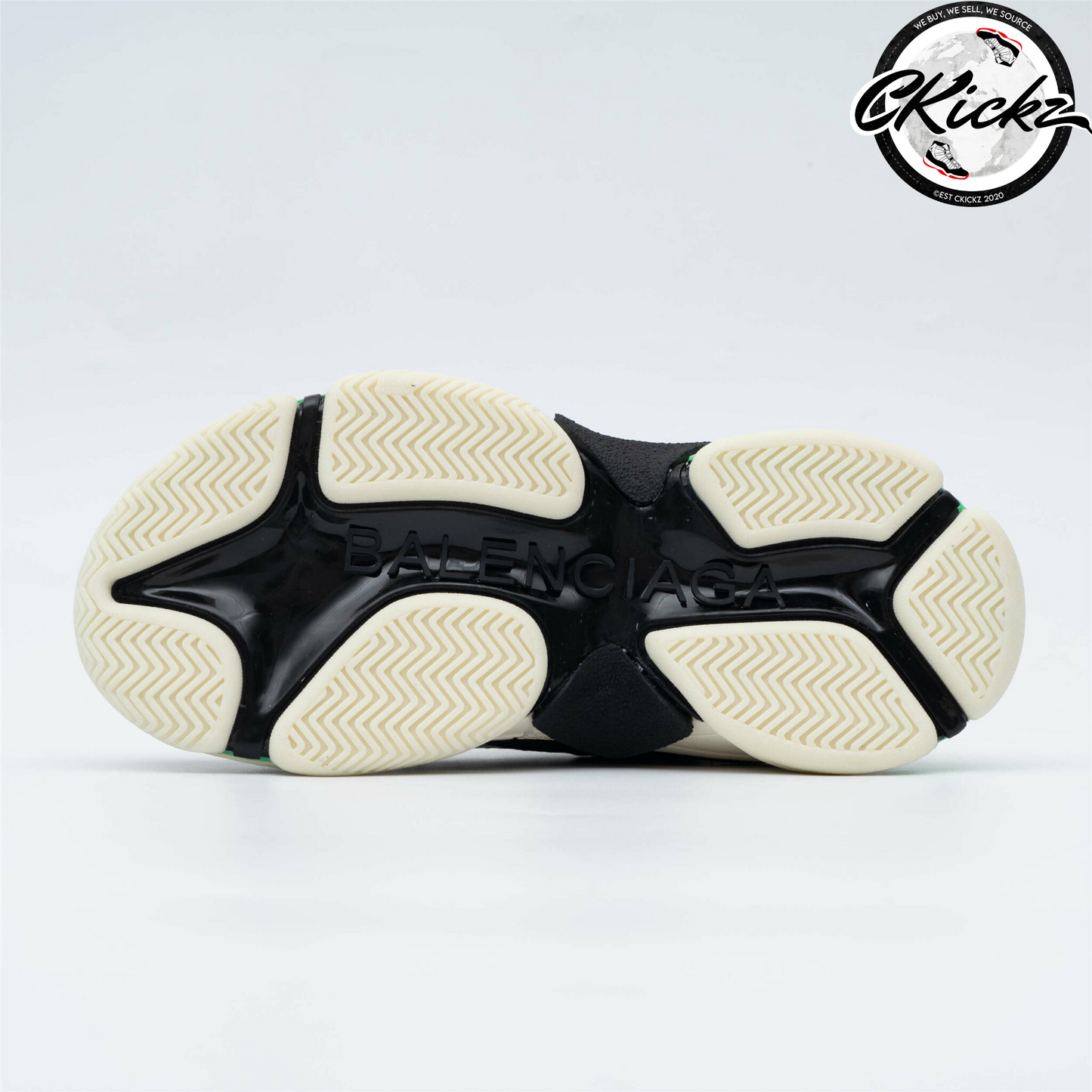 Balenci Triple S Green Black