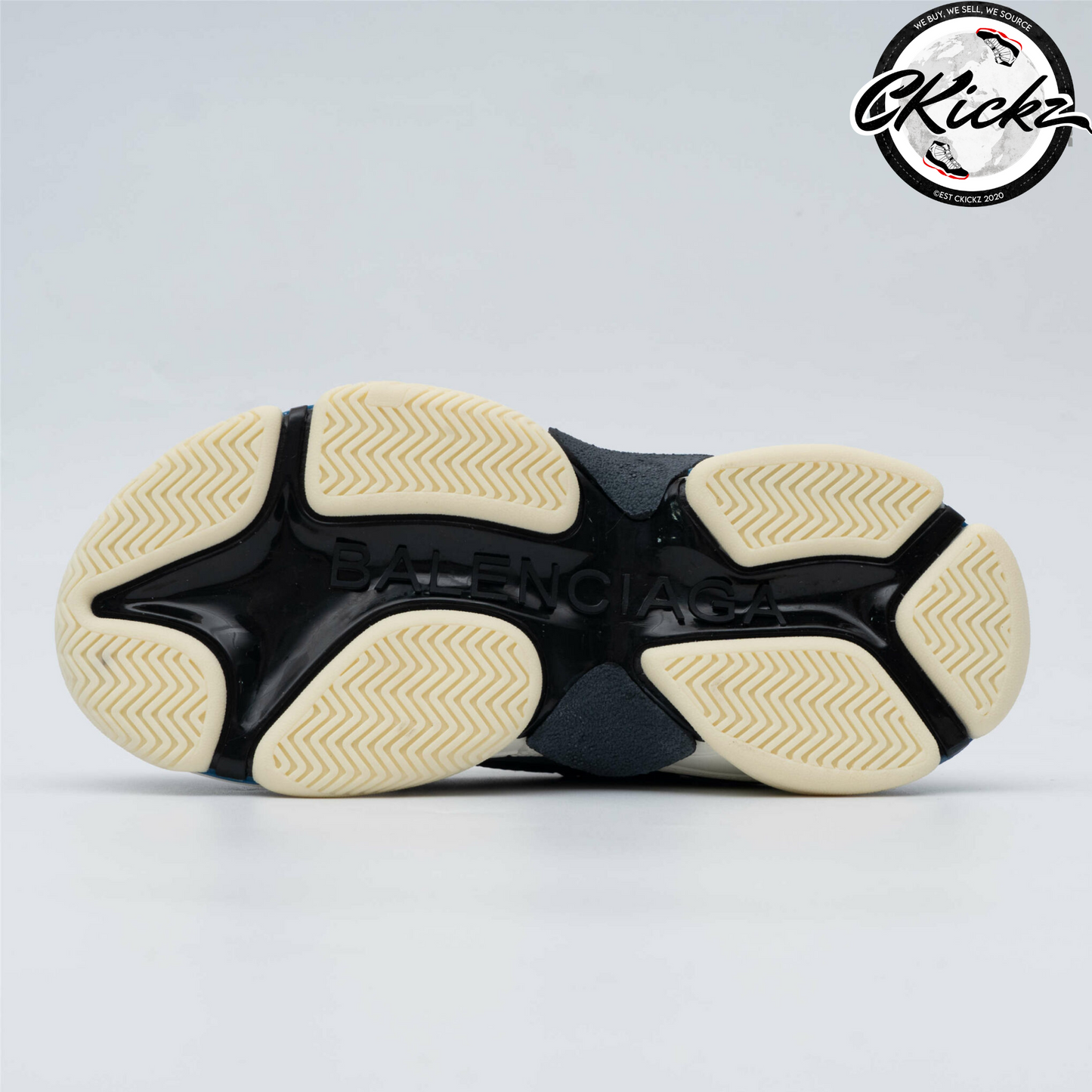 Balenci Triple S Black Blue