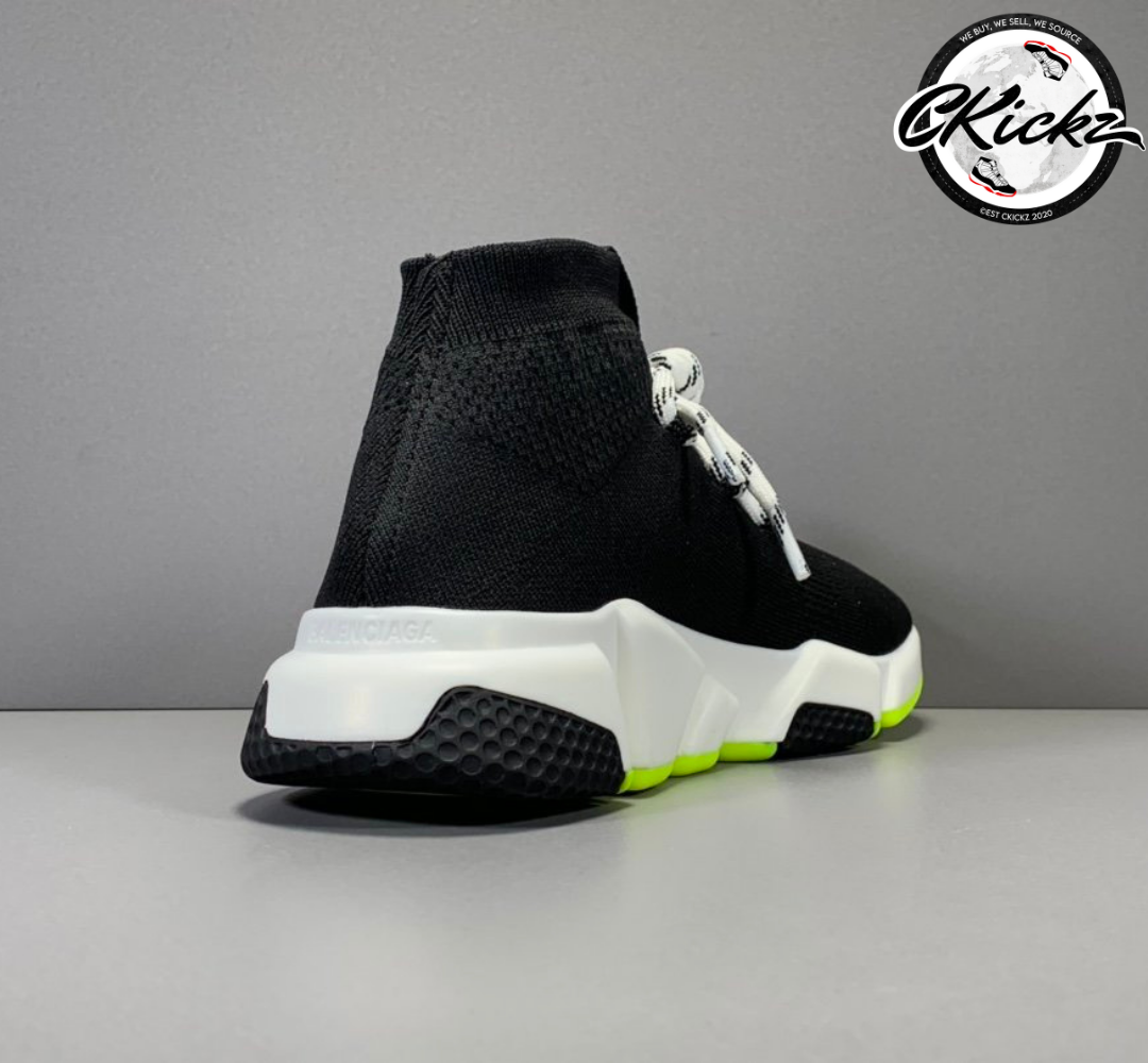 Balenci Speed Lace Up Neon Green Sole