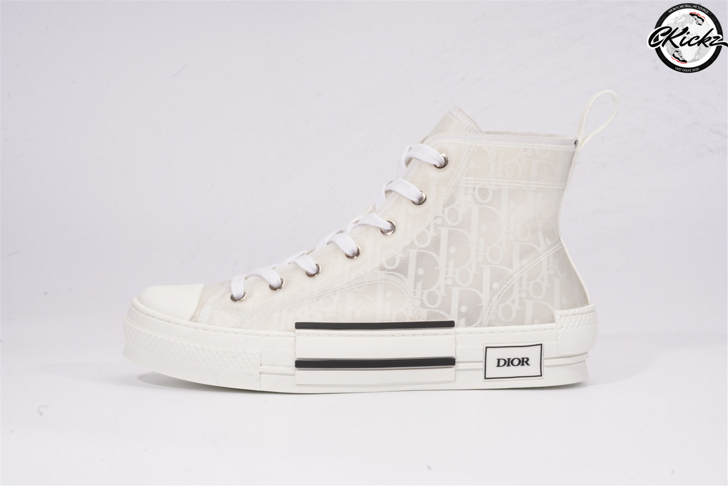 Monochrome Print High-Top Trainer