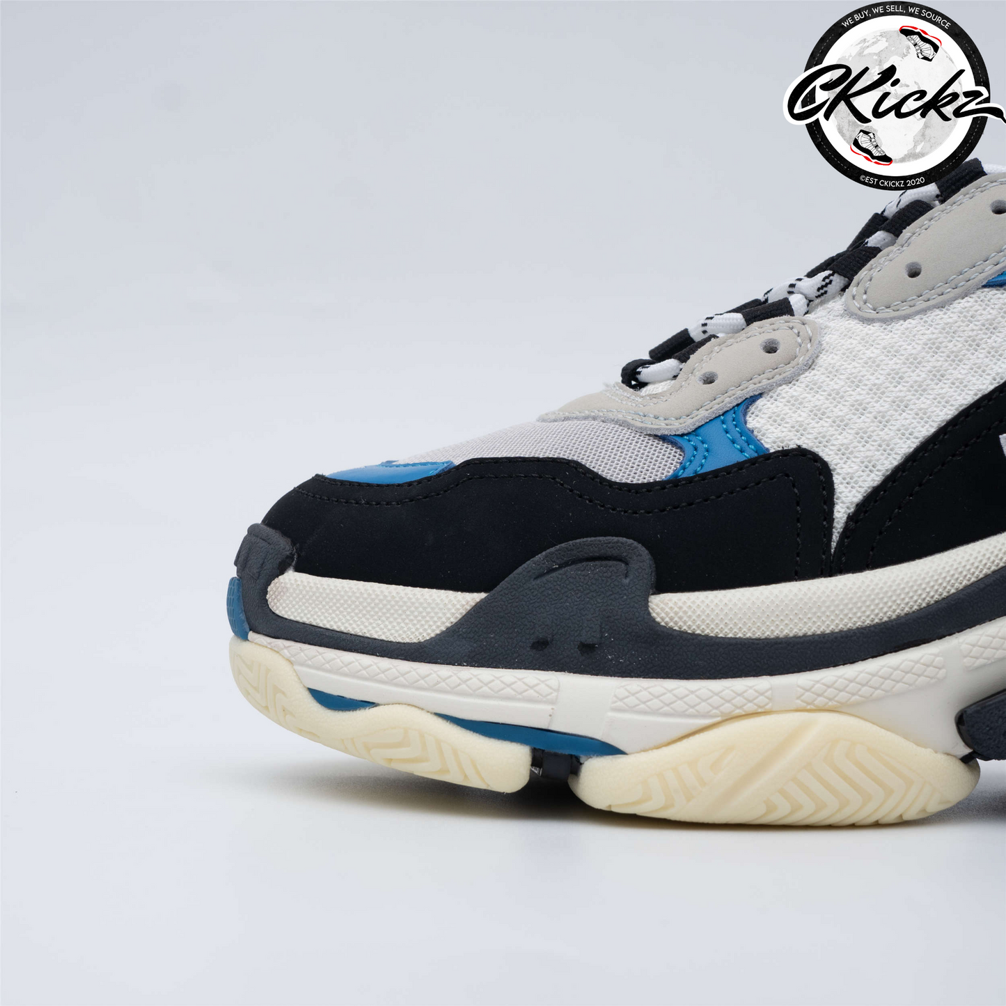 Balenci Triple S Black Blue