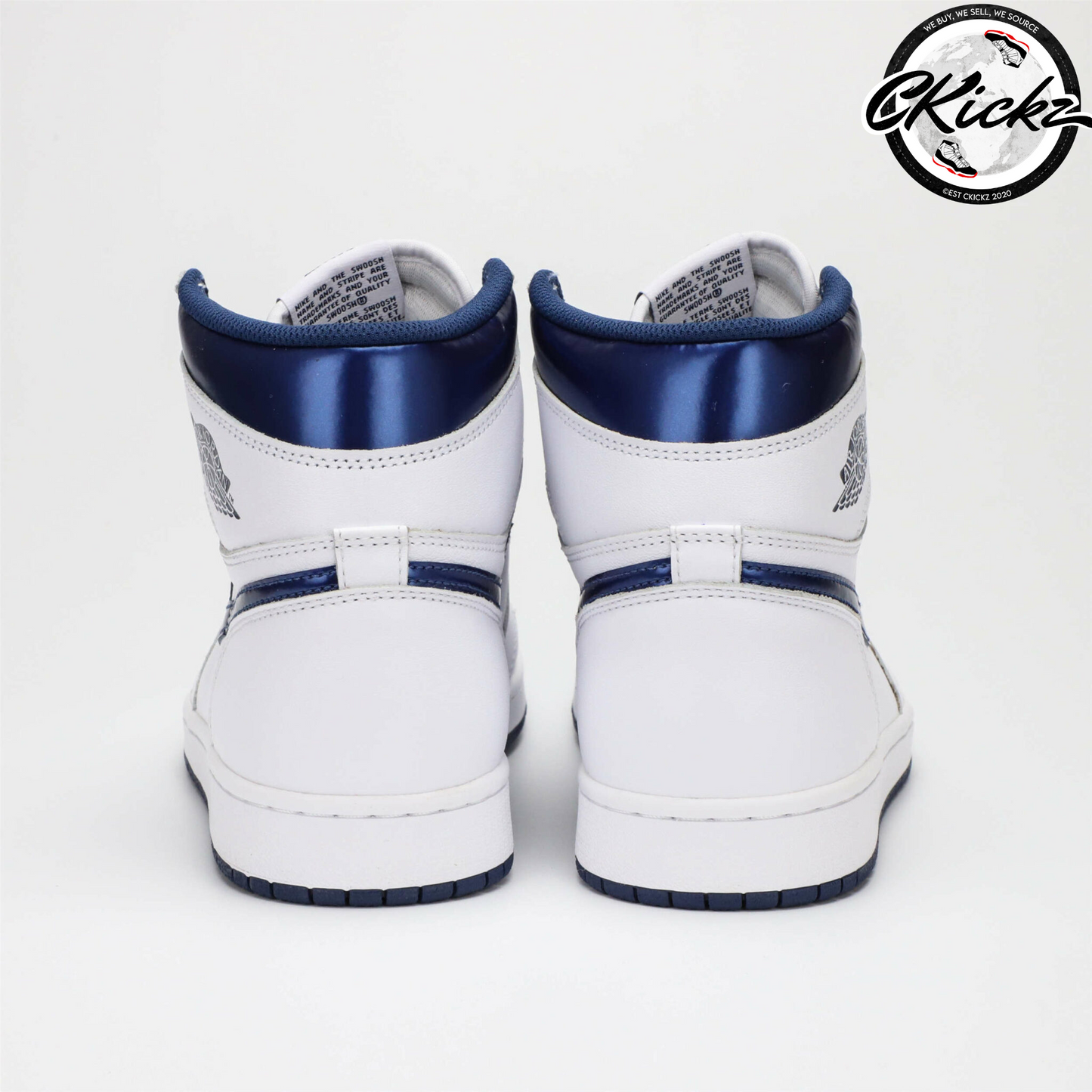 Retro OG Metallic Navy Trainers