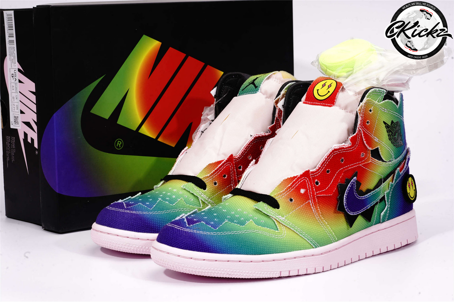 Retro High Multi Coloured Trainers