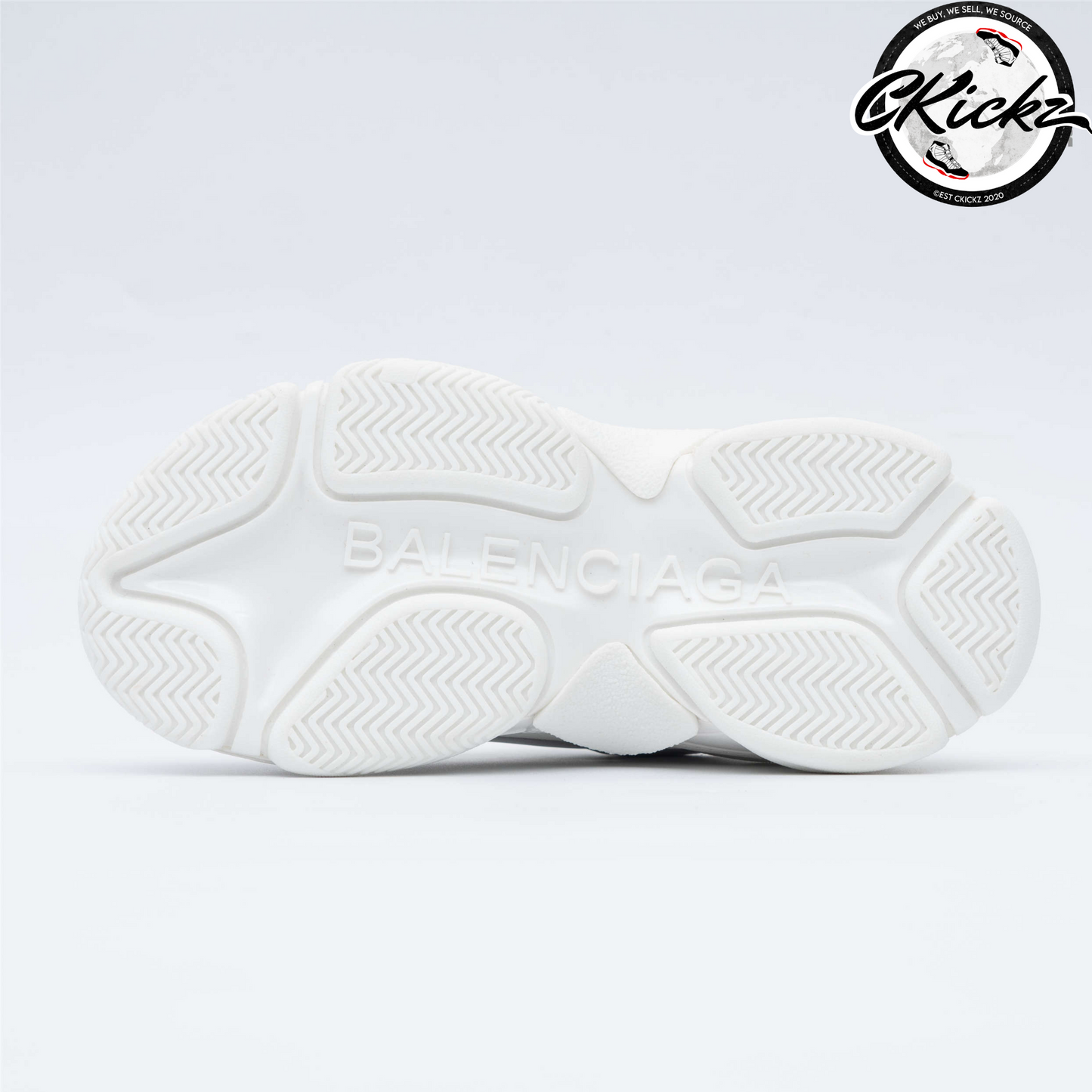 Balenci Triple S Allover Logo White