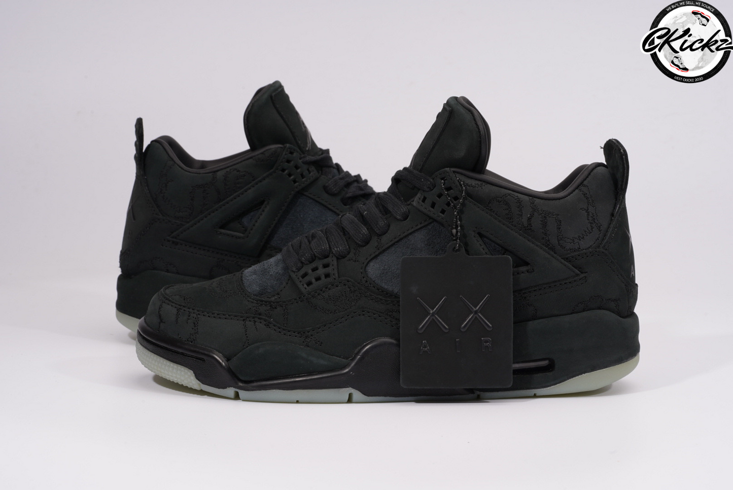 Retro Kaws Black Trainers