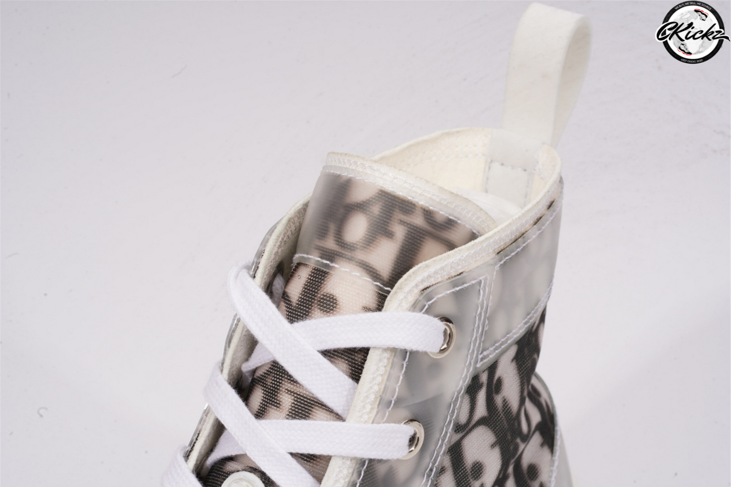 Monochrome Print High-Top Trainer