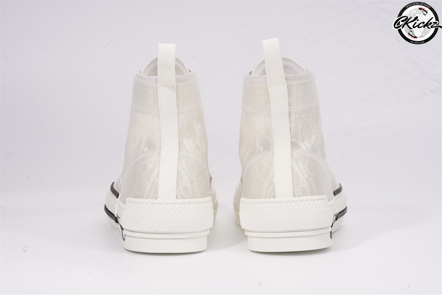 Monochrome Print High-Top Trainer