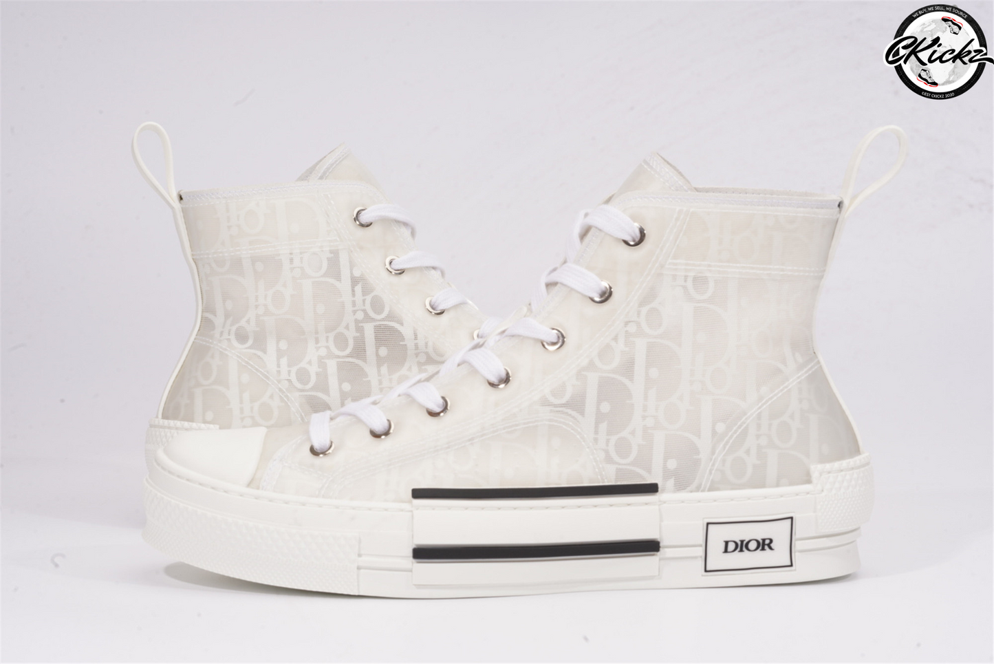 Monochrome Print High-Top Trainer