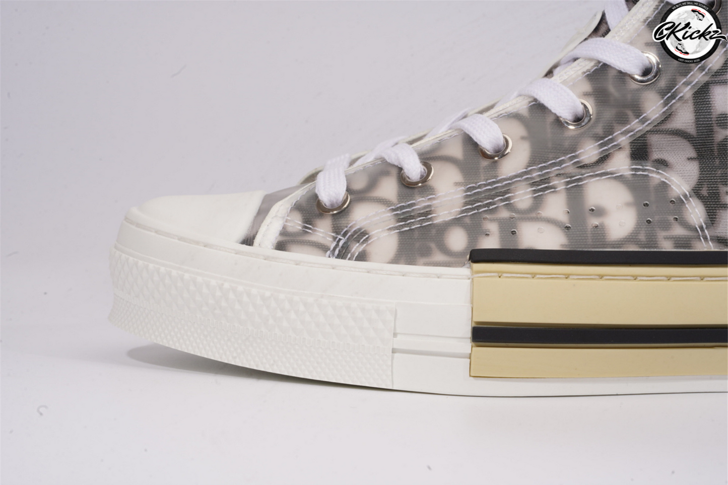 Monochrome Print High-Top Trainer