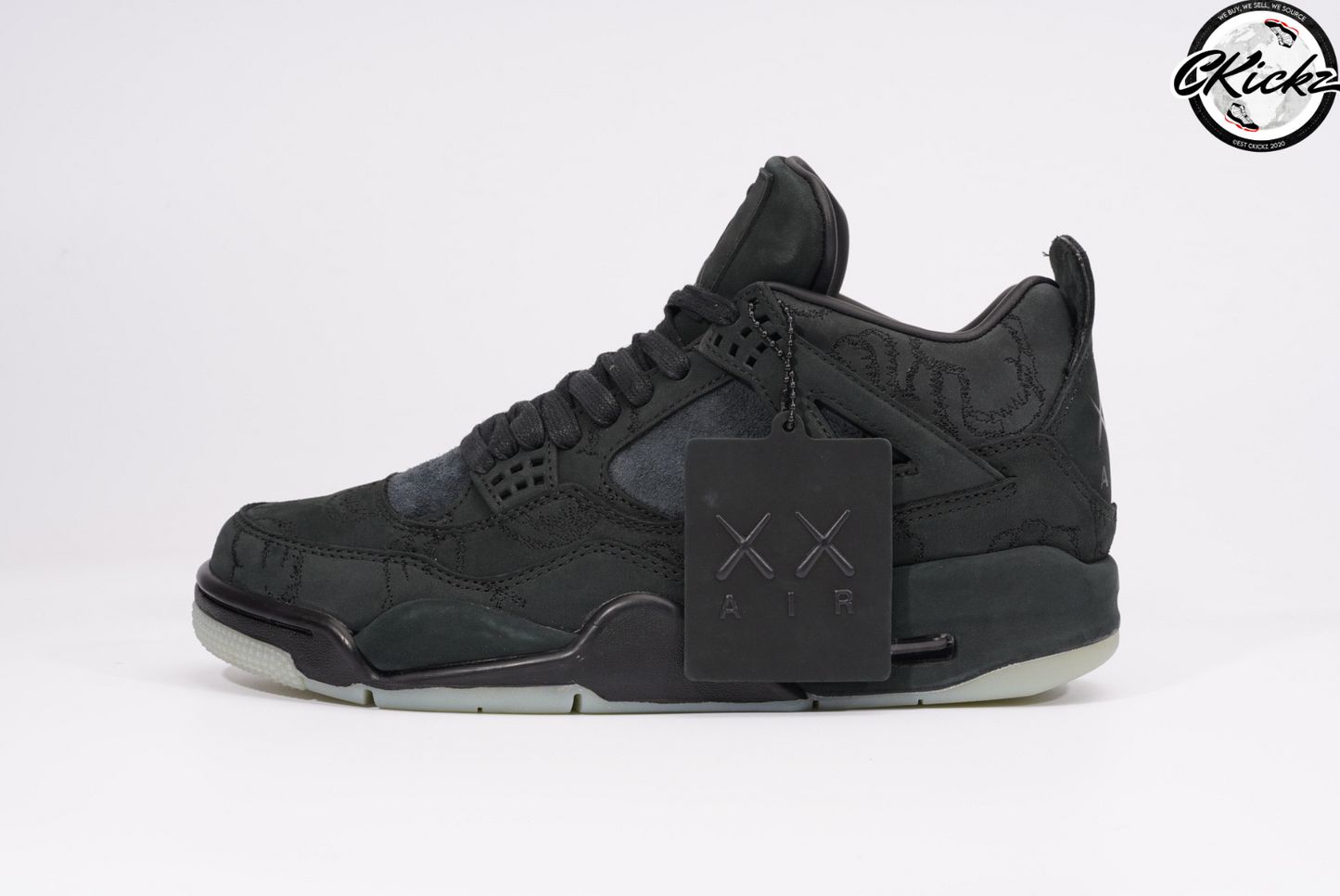 Retro Kaws Black Trainers