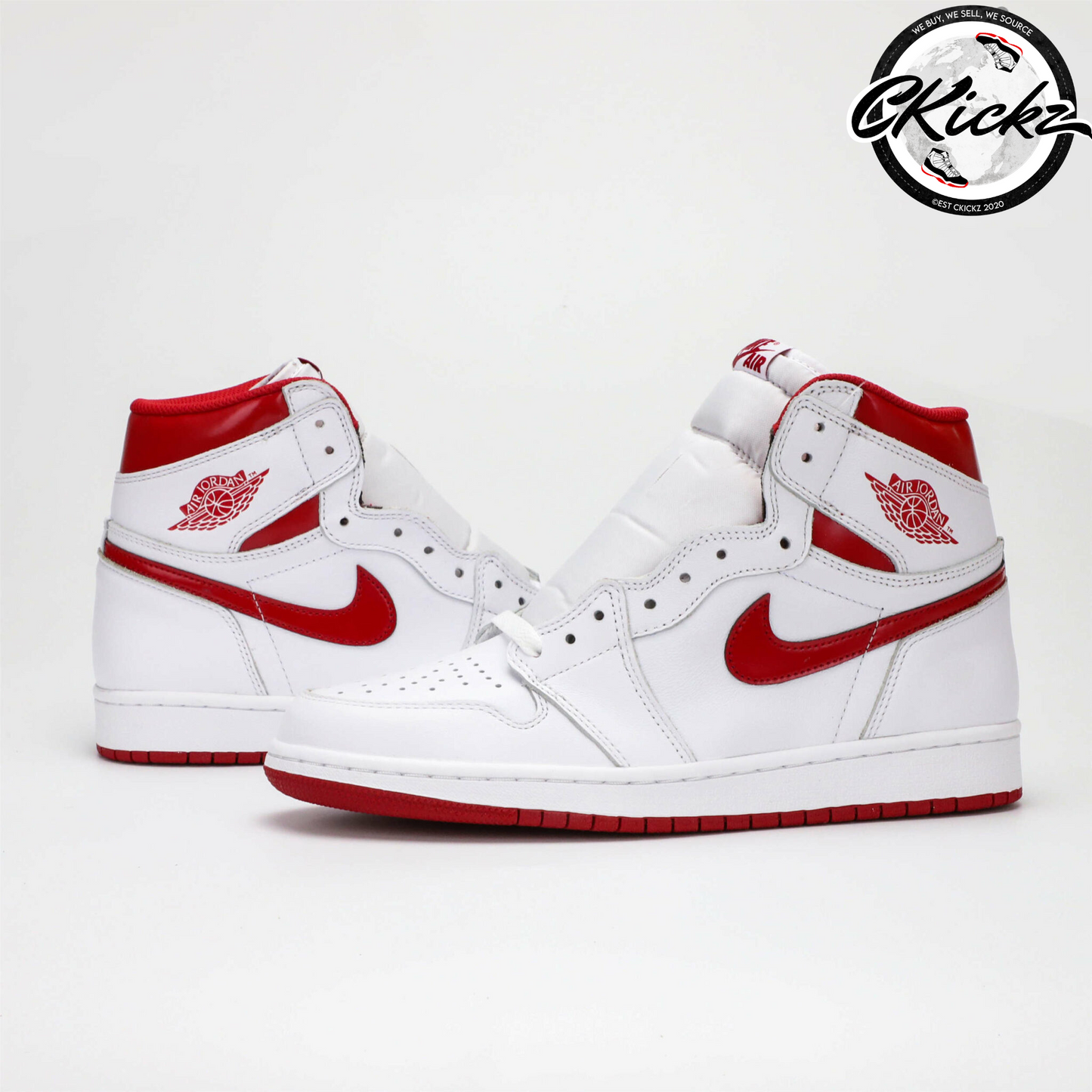 Retro Metallic Red Trainers