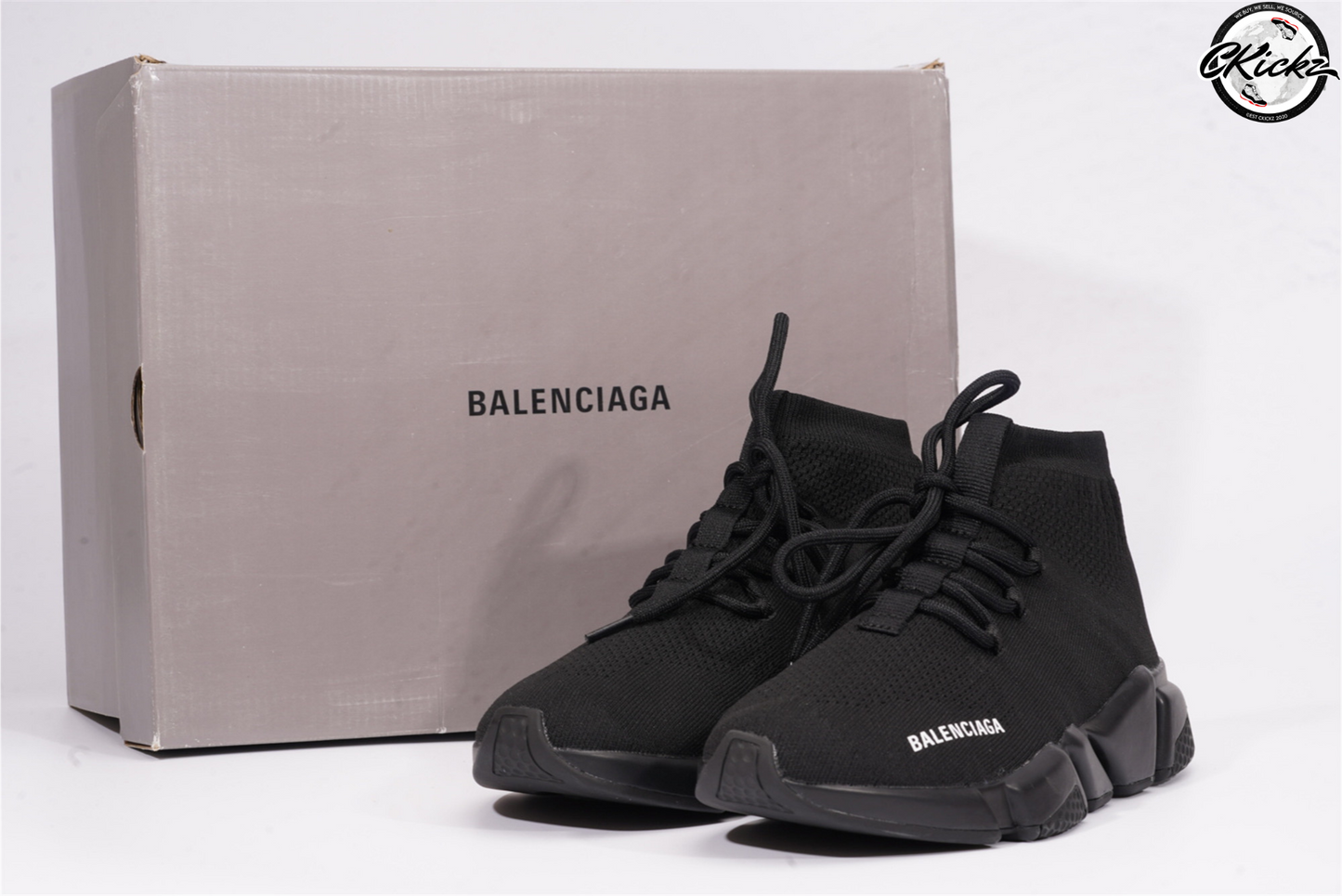 Balenci Speed Lace Up Triple Black