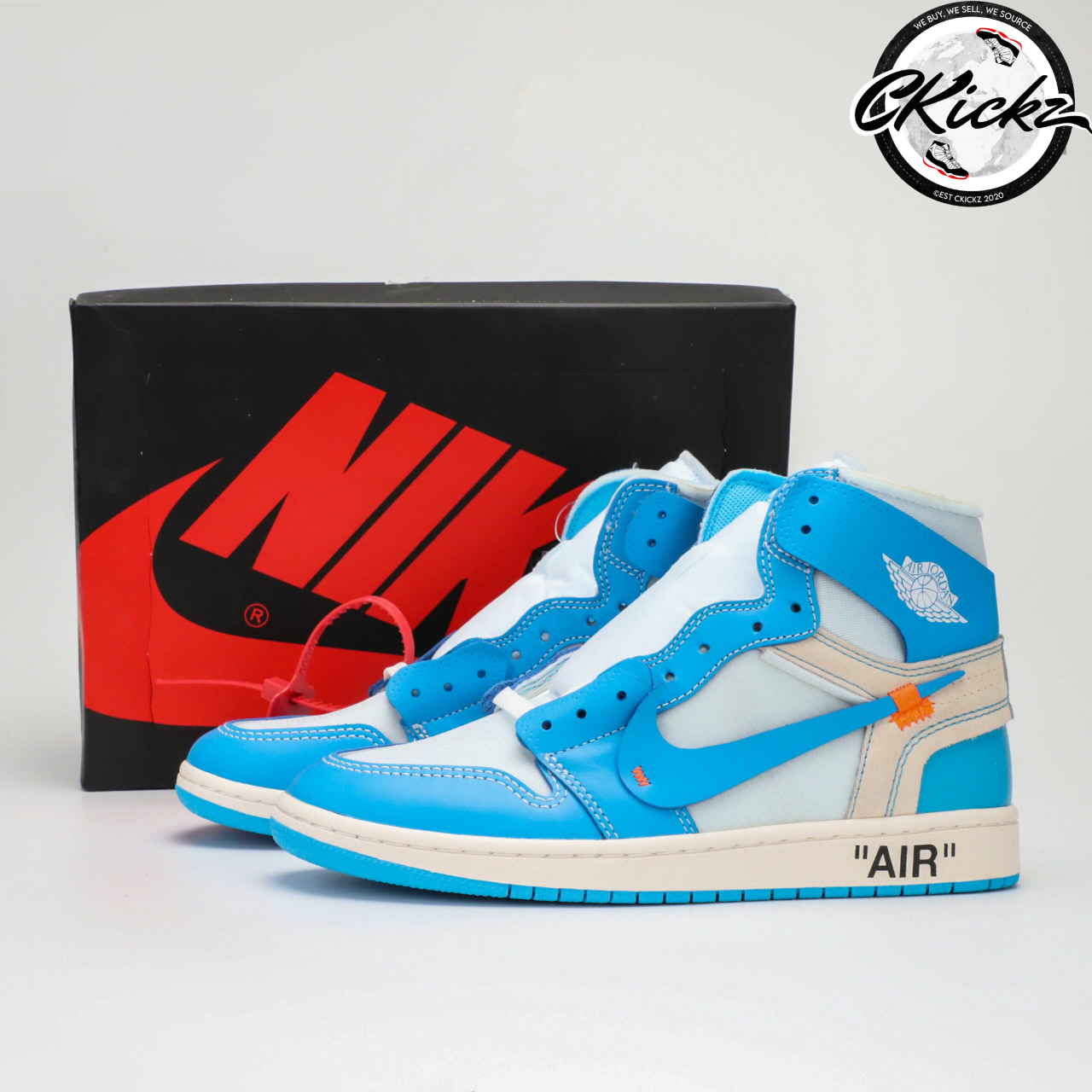 Retro High Off White University Blue